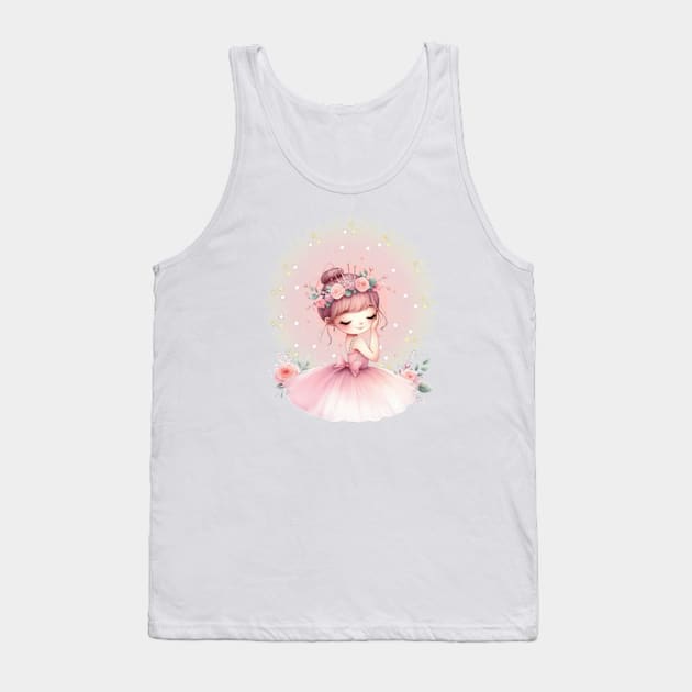 Coquette Princess Ballerina Tank Top by HoldenFamilyDesigns